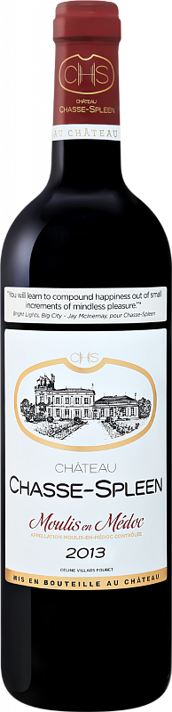 Вино Chateau Chasse-Spleen Moulis-en-Medoc AOC 2013 0.75 л