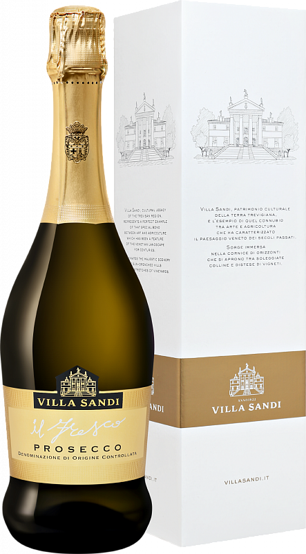 Игристое вино Villa Sandi Il Fresco Prosecco DOC (gift box) 2021 0.75 л