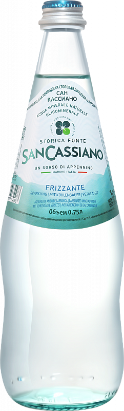 Вода San Cassiano Sparkling Water 0.75 л