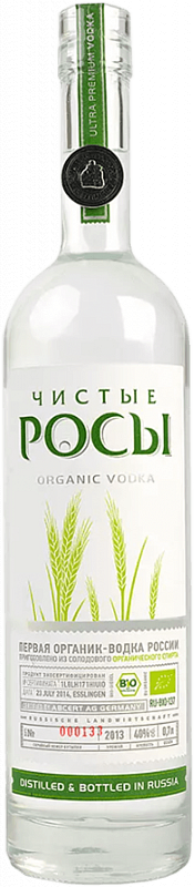 Водка Vodka Chisti Rosi 0.7 л