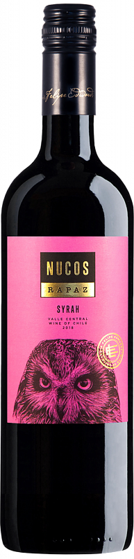 Вино Nucos Rapaz Shiraz Central Valley DO Luis Felipe Edwards 0.75 л