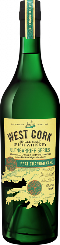 Виски West Cork Glengarriff Series Peat Charred Cask Single Malt Irish Whiskey - 0.7 л