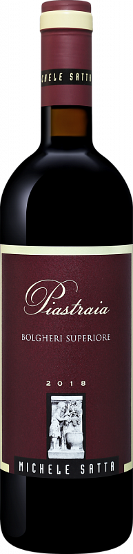 Вино Piastraia Bolgheri DOC Superiore Michele Satta 2019 0.75 л