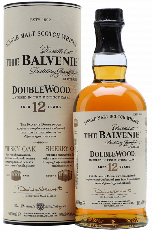 Виски The Balvenie DoubleWood 12 Years Old Single Malt Scotch Whisky 0.7 л