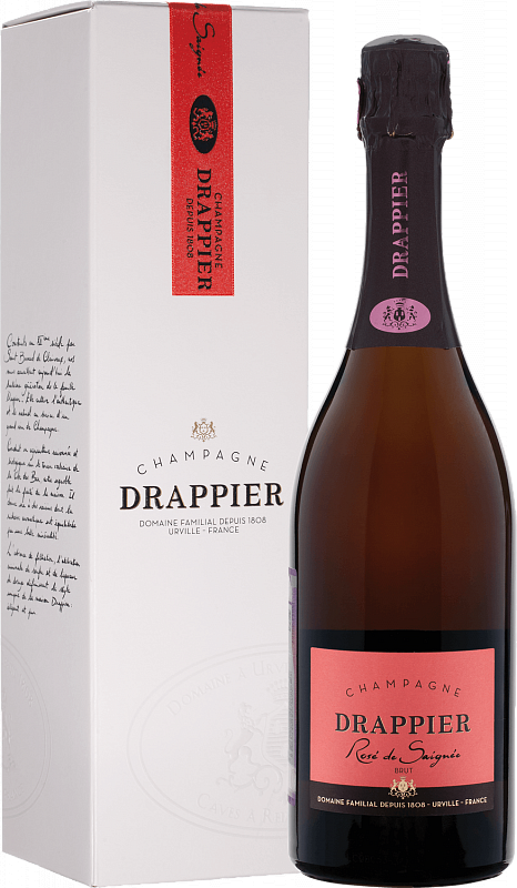 Подарочные наборы Drappier Brut Rose Champagne AOP in gift box - 0.75 л