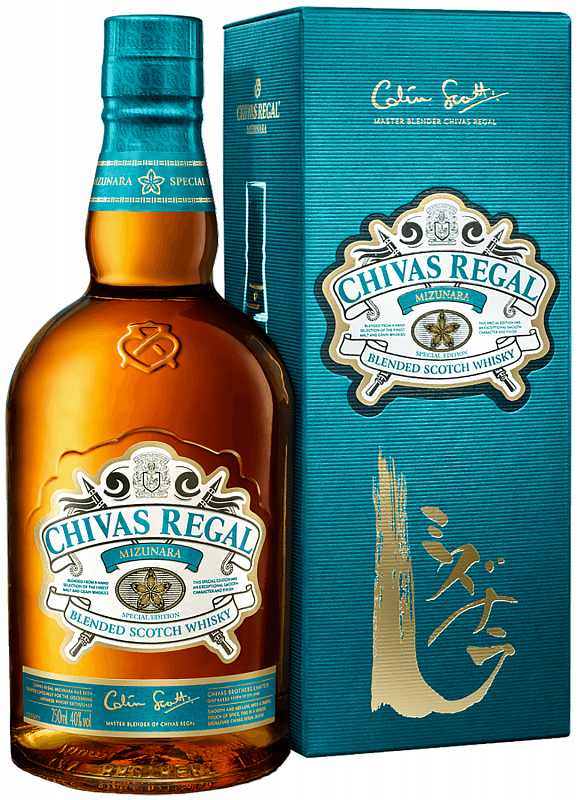 Виски Chivas Regal Mizunara Blended Scotch Whisky (gift box) 0.7 л