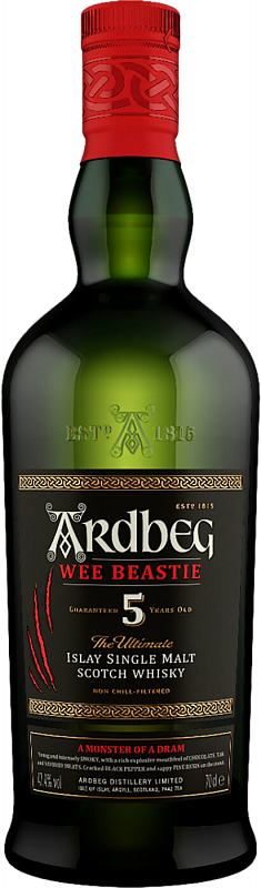Виски Ardbeg Wee Beastie Islay Single Malt Scotch Whisky 5 y.o. 0.7 л