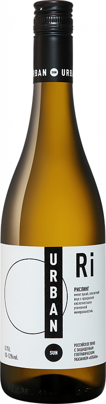 Вино Urban Sun Riesling Kuban’ 0.75 л