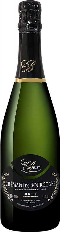 Игристое вино Cave de Bissey Cremant de Bourgogne AOP Brut 0.75 л