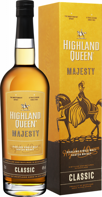 Виски Highland Queen Majesty Classic Single Malt Scotch Whisky (gift box) - 0.7 л