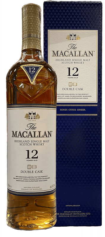 Виски Macallan Double Cask Highland Single Malt Scotch Whisky 12 y.o. (gift box) 0.7 л