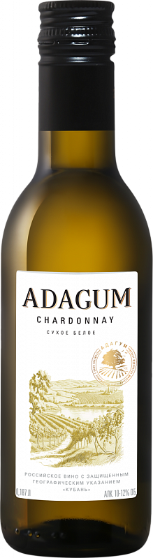 Вино Adagum Chardonnay Kuban’ - 0.187 л