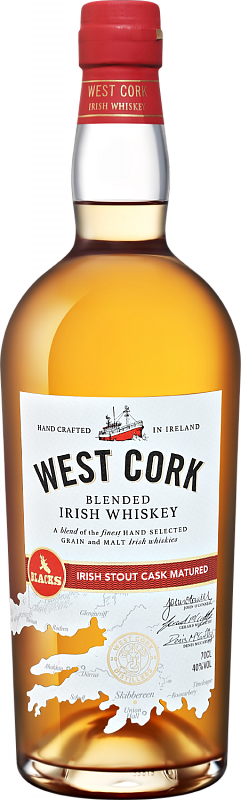 Виски West Cork Irish Stout Cask Matured Blended Irish Whiskey 0.7 л