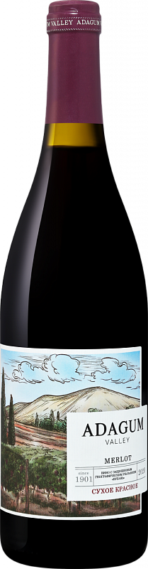 Вино Adagum Valley Merlot Kuban’ 2020 0.75 л