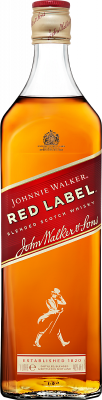 Виски Johnnie Walker Red Label Blended Scotch Whisky 1 л