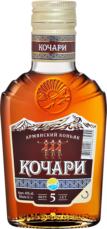 Коньяк Kochari Armenian Brandy 5 Y.O. - 0.1 л