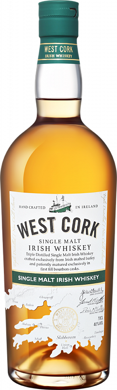 Виски West Cork Single Malt Irish Whiskey 0.7 л