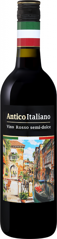 Вино Antico Italiano Rosso Semi-dolce - 0.7 л