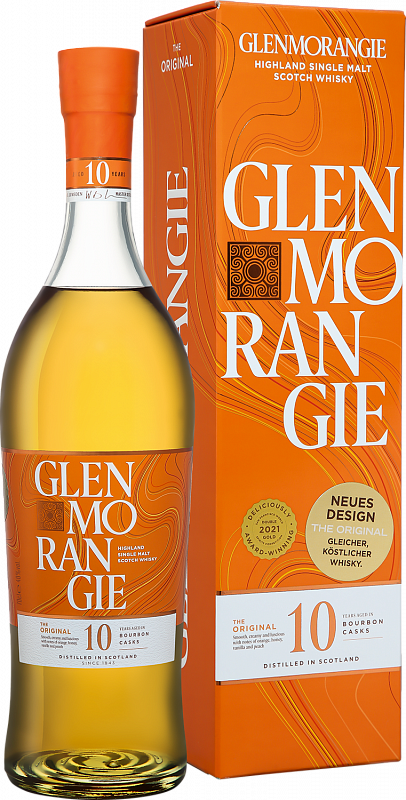 Виски Glenmorangie Original Highland Single Malt Scotch Whisky 10 y.o. (gift box) 0.7 л