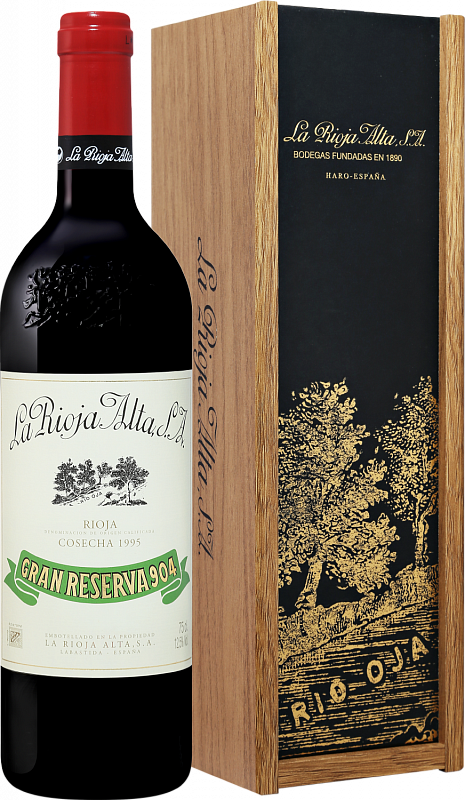 Вино Gran Reserva 904 Rioja DOCa La Rioja Alta 1995 0.75 л