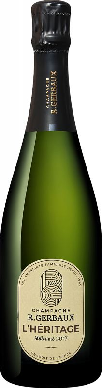 Игристое вино R.Gerbaux L’Heritage Champagne AOC Brut 2013 0.75 л