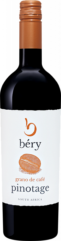 Вино Bery Pinotage Grano de Cafe Western Cape WO Mooiplaas Wine Estate 2020 0.75 л