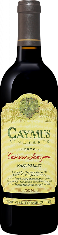 Вино Cabernet Sauvignon Napa Valley AVA Caymus Vineyards 2020 0.75 л