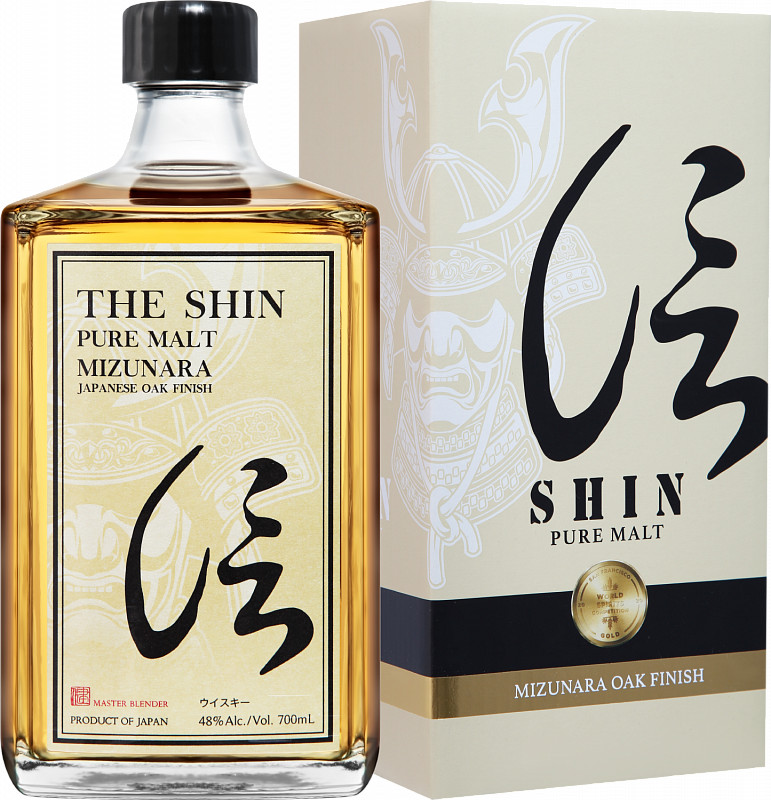 Виски The Shin Mizunara Japanese Oak Finish Pure Malt Whisky 0.7 л