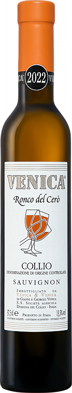 Вино Ronco del Cero Sauvignon Collio DOC Venica & Venica 2022 0.375 л