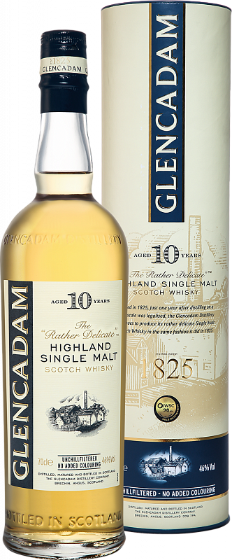 Виски Glencadam Highland Single Malt Scotch Whisky 10 y.o. (gift box) 0.7 л