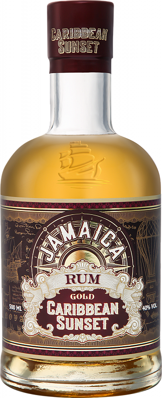Ром Caribbean Sunset Jamaica Rum Gold 0.5 л