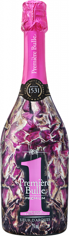 Игристое вино Premiere Bulle Premium Brut Cremant de Limoux AOC Sieur d‘Arques 2015 0.75 л