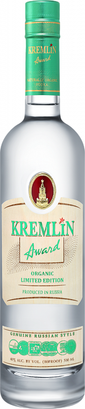 Водка KREMLIN AWARD Organic Limited Edition 0.5 л