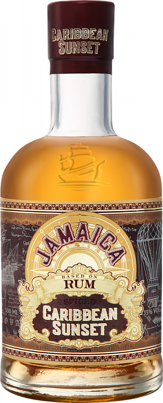 Ром Caribbean Sunset Jamaica Rum Spiced 0.5 л