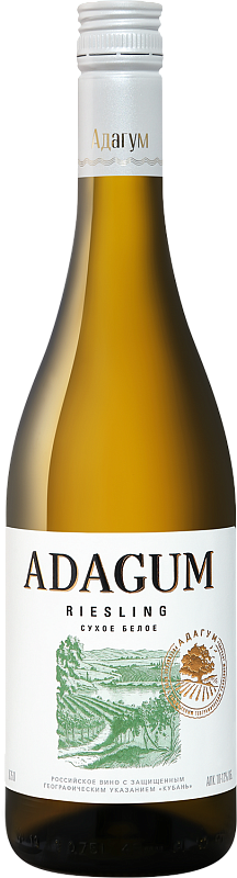 Вино Adagum Riesling Kuban - 0.75 л