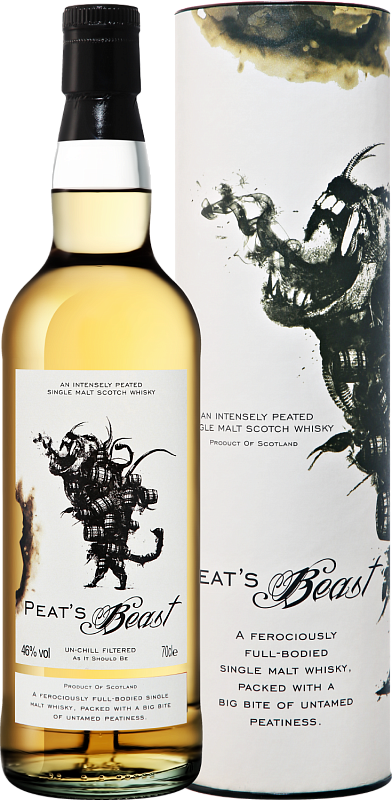 Виски Peat’s Beast Single Malt Scotch Whisky (gift box) 0.7 л