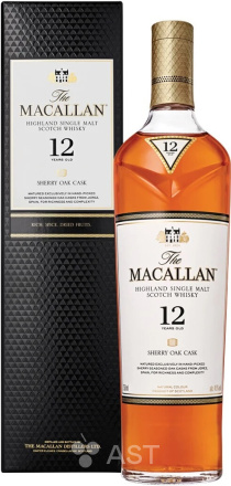 Виски Macallan Sherry Oak 12YO, в подарочной упаковке, 700 мл