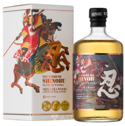 Виски Shinobu Blended Whisky Mizunara Oak Finish, в подарочной упаковке, 700 мл