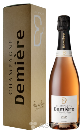 Шампанское Demiere Divin Rose Brut, в подарочной упаковке, 750 мл