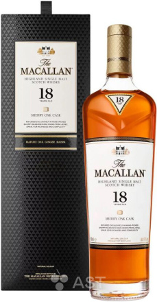 Виски Macallan Sherry Oak 18 YO, в подарочной упаковке, 700 мл