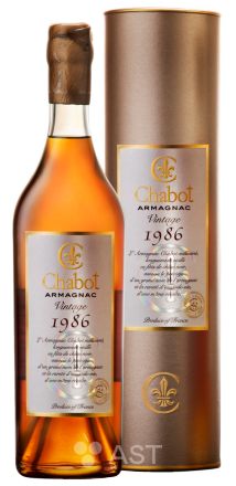 Арманьяк Chabot 1986, в подарочной упаковке, 1986, 700 мл