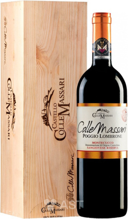 Вино Colle Massari Poggio Lombrone Riserva, в подарочной упаковке, 2015, 1500 мл