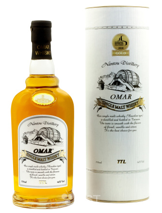 Виски Omar Single Malt Bourbon Type, в подарочной упаковке, 700 мл