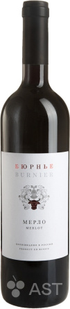 Вино Burnier Merlot, 2019, 750 мл