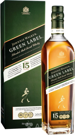 Виски Johnnie Walker Green Label, в подарочной упаковке, 700 мл