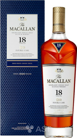 Виски Macallan Double Cask 18 Years Old, в подарочной упаковке, 700 мл