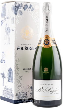 Шампанское Pol Roger Brut Reserve, в подарочной упаковке, 1500 мл