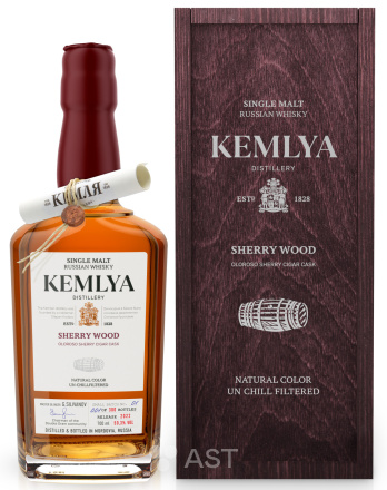 Виски Kemlya Sherry Wood, в подарочной упаковке, 700 мл