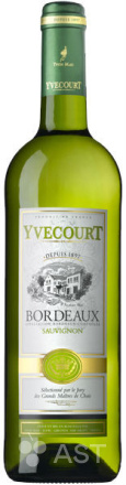 Вино Yvecourt Bordeaux Sauvignon, 750 мл